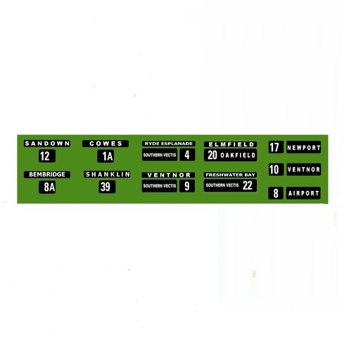 Model bus waterslide transfers - model,