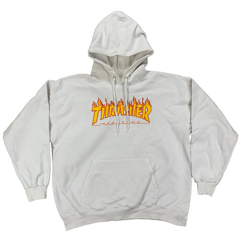 Thrasher white skateboard - white,