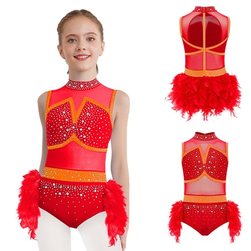Girls sequins feather tulle - girls,