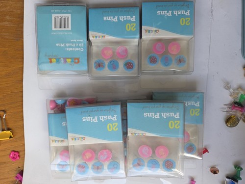 Packs pink blue - of, push
