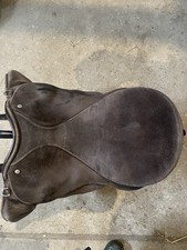 Brown Suede Saddle 16.5 X Wide