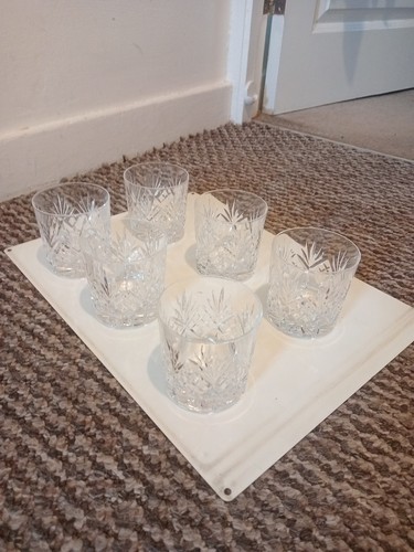 Crystal whiskey tumblers - crystal,