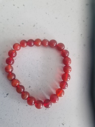 Red carnelian beaded - carnelian,