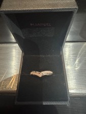ring, 9ct white gold, size K, H Samuel 