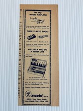 Vintage print 1955 acto - ad, x-acto