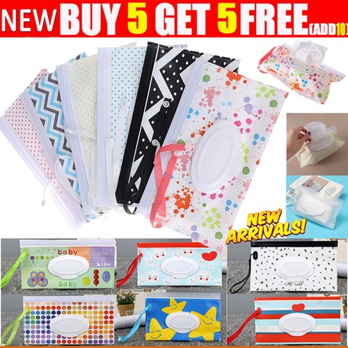Baby wet wipe bag reusable - wipe,