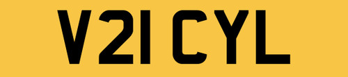 Vicky victor number plate - l,