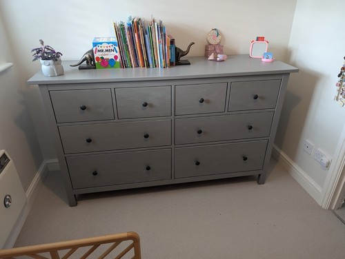 Ikea hemnes grey large chest - ikea,