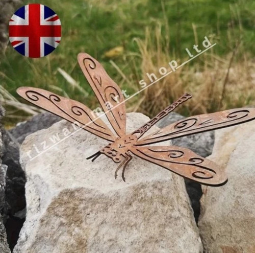 Rustic metal dragonfly - rustic,