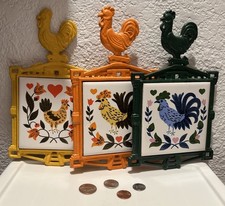 3 FARMHOUSE TRIVETS Cast