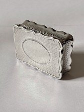 Antique Silver Gilt Victorian Snuff Box William Neale Sheffield 1897 73.5g