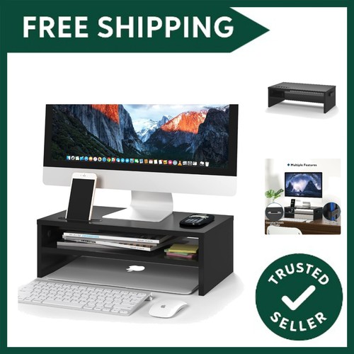 Monitor stand riser wooden - monitor, riser,