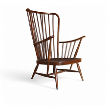 Vintage Ercol Windsor Evergreen Highback Armchair