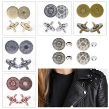 Laser Cut Double Rivet Magnetic Snaps Clasps 14/18mm