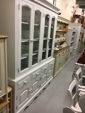 Painted vintage Pine Glazed Dresser,Cupboards+Drawers,Furniture Showroom Kent