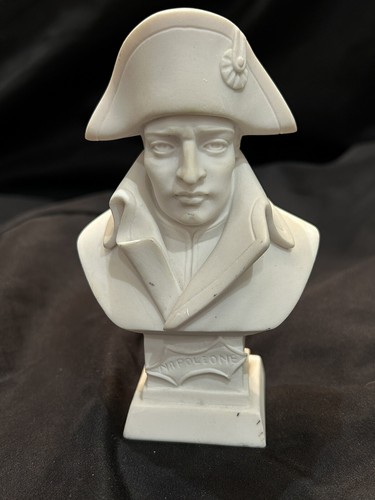 Vtg alabaster bust napoleon - bust,