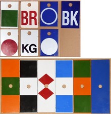 Old electricity pylon plate