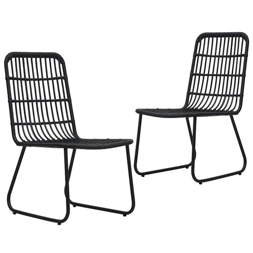 Garden chairs poly rattan - 2x,