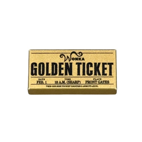 Wonka golden ticket custom - wonka,