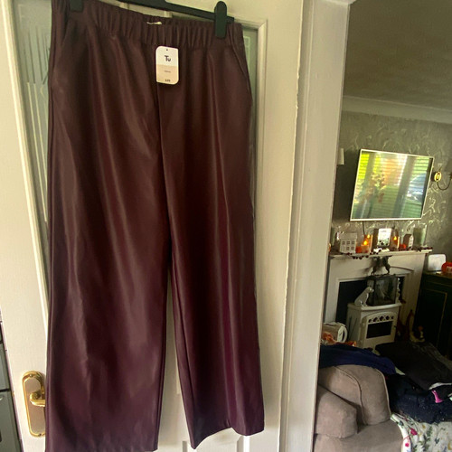 Ladies size plum faux - ladies,