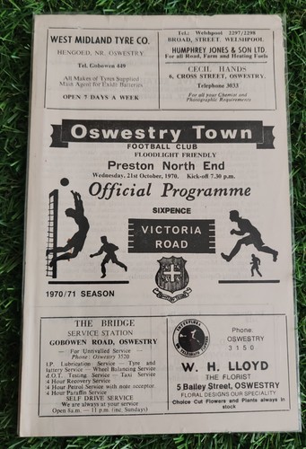 Oswestry town preston - town, north