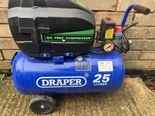 Draper 25l 8 Bar Oil Free Air