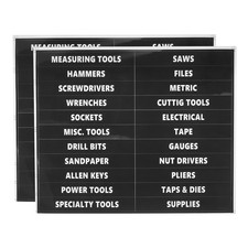 2Pcs Tool Box Label Sticker