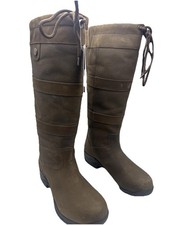 OEQ Brown Riding Boots Womens