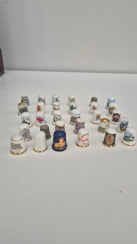 Vintage souvenir thimbles - 30,