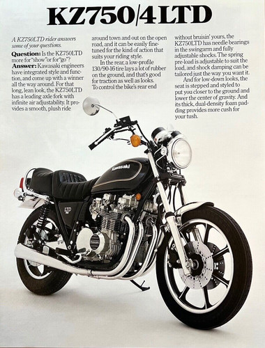 1980 kawasaki kz750 ltd - kawasaki,
