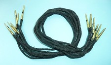 Medieval Arming Points For Re-enactment LARP Living History Doublet  Black Linen