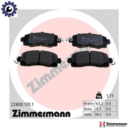 Brake pad set disc - pad,