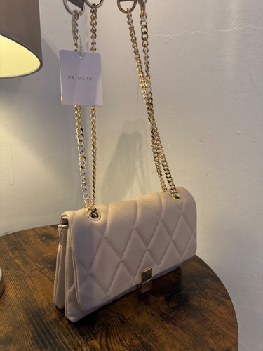 Beige nude flap over quilted - nude,