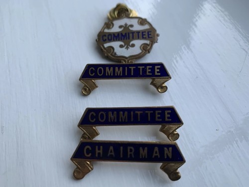 Old committee badges - old,