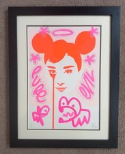 PURE EVIL Original Print ‘AUDREY HEPBURN’ purchased from the artist.