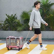 Pet Travel Carrier with Wheels