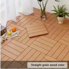 6PC DECKING TILES GARDEN PATIO BALCONY INTERLOCKING COMPOSITE FLOOR