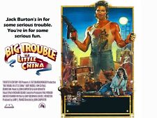 BIG TROUBLE IN LITTLE CHINA 1985 quad poster print 30x40" John Carpenter FREEP&P