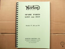 NORTON PARTS BOOK FOR