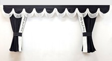 BLACK Dutch Style  Curtains +