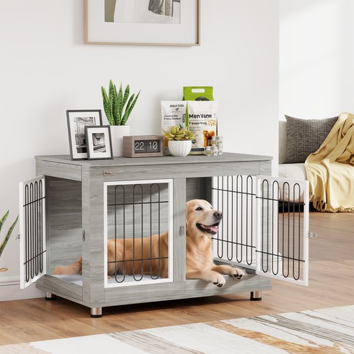 Pawhut dog crate furniture - pawhut,