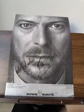 David Bowie Hand Signed Flyer