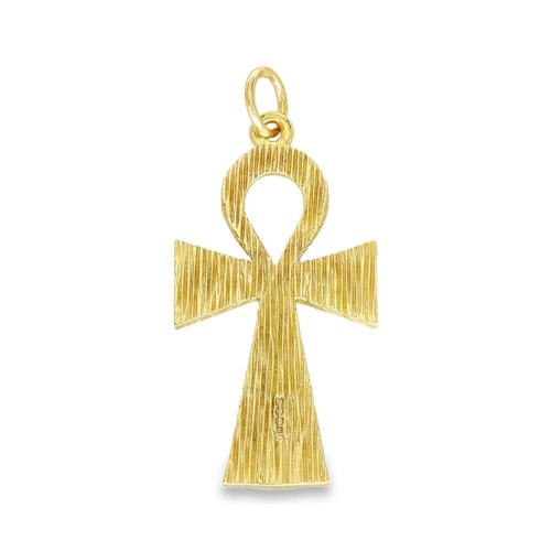 9ct yellow gold - 9ct, ankh