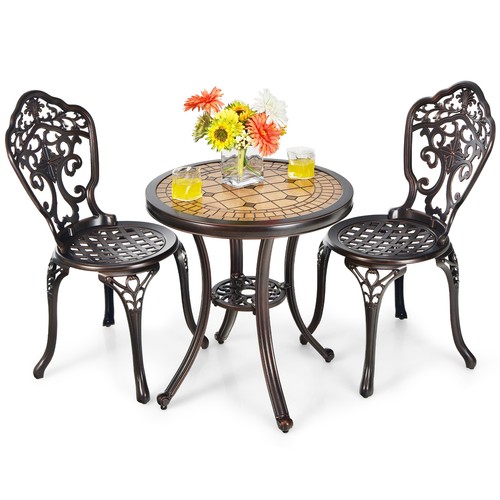 Costway piece patio bistro - 3-piece,