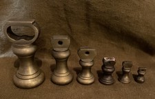 Set of 6 Vintage Brass Kitchen