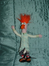 DISNEY  THE MUPPETS SMALL 10" BEAKER MUPPET BEANIE PLUSH TOY SABABA TOYS B