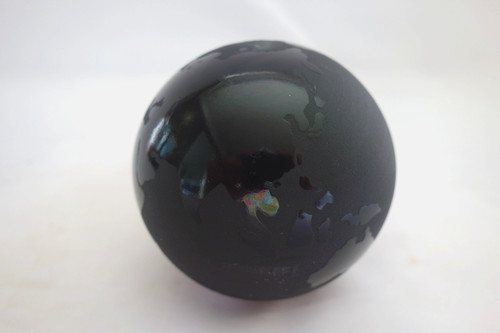 Black globe frosted glass - globe,