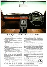 Mercedes Benz 350 SE Vintage Advert 1973