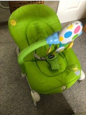 chicco baby bouncer/ green /