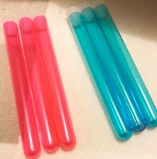 Plastic Tubes Wedding Favours Storage Tube & Cap x3 pink or blue